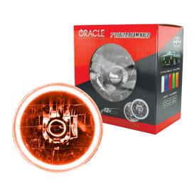 Oracle Lighting 7" Round Chrome Sealed Beam Headlights (H6024) with LED Amber Halos Pre-Installed