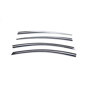 Putco Element Tape-On Chrome Front and Rear Window Visors