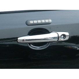 QAA 8-Pc Chrome Plated ABS Plastic Door Handle Cover Kit