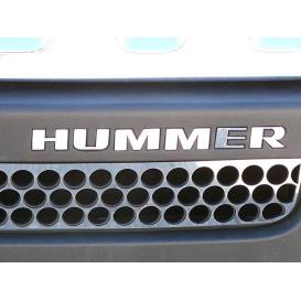 6-Pc Stainless Steel Letter Graphics "HUMMER" Inserts