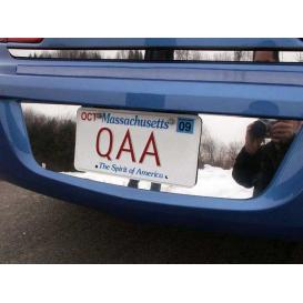 QAA 1-Pc Stainless Steel License Plate Bezel