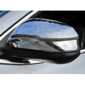 QAA 2-Pc Chrome Plated ABS Plastic Mirror Cover Set Does not include Cut-Out for Turn Signal