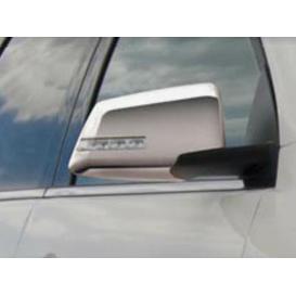 2-Pc Chrome Plated ABS Plastic Mirror Cover Set Includes Cut-Out for Turn Signal light