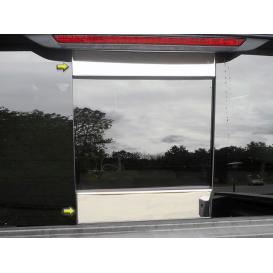 2-Pc Stainless Steel Sliding Rear Window Trim Accents