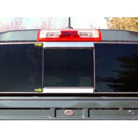 QAA 2-Pc Stainless Steel Sliding Rear Window Trim Accents