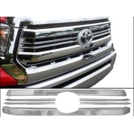 6-Pc Chrome Plated ABS Plastic Grill Overlay
