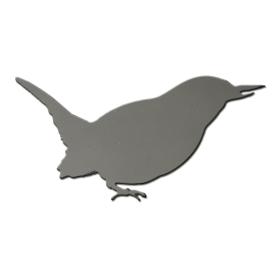 QAA 2-Pc Stainless Steel Small Bird Decal