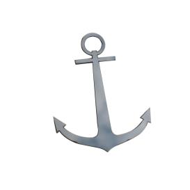 QAA 2-Pc Stainless Steel Anchor Decal