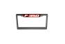 Recon Billet Black License Plate Frame with Red Illuminated Ford F-350 Logo - Recon 264311F350