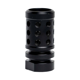 Recon Black Aluminum AR-15 Perforated Hole Rifle Antenna Tip Flash Hider