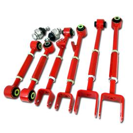Spec-D Tuning Red Front and Rear Camber Kit - 8 Pieces