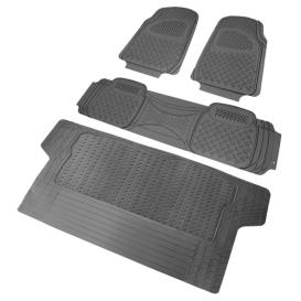 Gray 3D Print Floor Mats with Trunk Mat