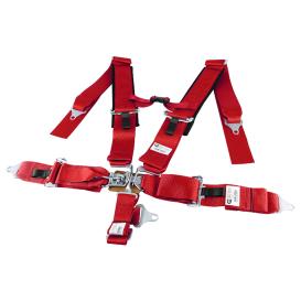 Spec-D Tuning 5-Point Red Racing Seat Belt