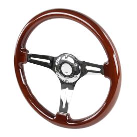 Spec-D Tuning 350mm Wooden Steering Wheel