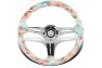 Spec-D Tuning 350mm 3-Spoke Wooden Deep Dish Steering Wheel - Spec-D Tuning SW-H543-1-YM