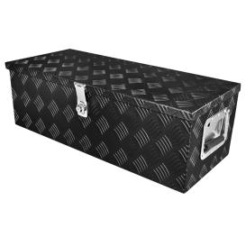 30" Heavy Duty Aluminum Black Tool Box w/ Lock & Keys