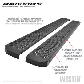 Westin Gate Steps Black Running Boards