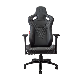 Cipher Auto RS Racing Style Seat Black Leatherette Carbon Fiber with Grey Diamond Stitching Premium Office/Gaming Chair