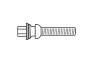 H&R Tapered (60°) 26mm Thread Length Black Wheel Lug Bolt - Each - H&R 14252601SW
