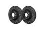 SP Performance Double Drilled and Slotted Front Brake Rotors - SP Performance S18-1050-BP