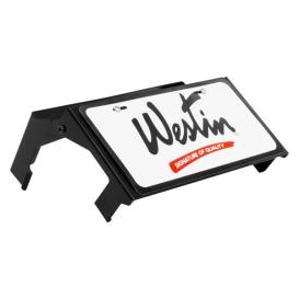 Westin Black Powder Coat MAX Winch Tray License Plate Relocator