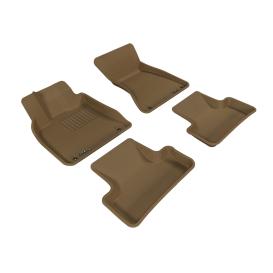 2009-2017 Audi Q5 3D MAXpider 1st & 2nd Row Kagu Tan Floor Liners