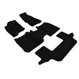 3D MAXpider 1st, 2nd & 3rd Row Kagu Black Floor Liners