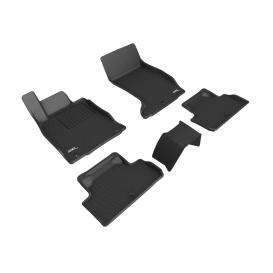  2019-2021 Genesis G70 3D MAXpider 1st & 2nd Row Kagu Black Floor Liners