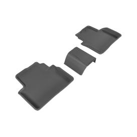  2016-2021 Honda Civic 3D MAXpider 2nd Row Kagu Black Floor Liners