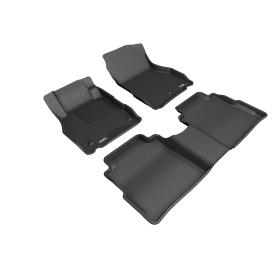 2018-2020 Nissan Kicks 3D MAXpider 1st & 2nd Row Kagu Black Floor Liners
