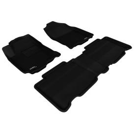  2013-2018 Toyota RAV4 3D MAXpider 1st & 2nd Row Kagu Black Floor Liners