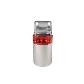Aeromotive Canister Fuel Filter - 3/8 NPT/100-Micron (Red Housing w/ Nickel Sleeve)