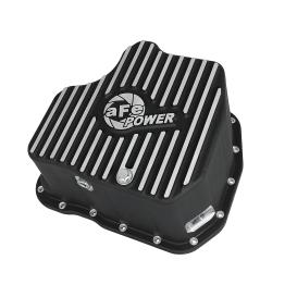  2001-2010 Chevrolet Silverado aFe Pro Series Engine Oil Pan Black w/ Machined Fins