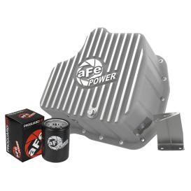  2001-2010 Chevrolet Silverado aFe Street Series Engine Oil Pan Raw w/ Machined Fins