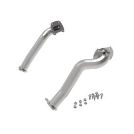aFe Twisted Steel 2" 409 Stainless Steel Race Series Header Downpipes w/o Cats