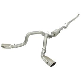 ATLAS 4" Aluminized Steel Downpipe-Back Exhaust System w/ Polished Tip