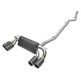 MACH Force-Xp 304 Stainless Steel Downpipe-Back Exhaust w/ Carbon Fiber Tips