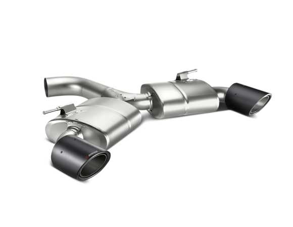 Akrapovic 13-17 Volkswagen Golf GTI (VII) Slip-On Race Line (Titanium) w/ Carbon Tips - Akrapovic MTP-VW/T/2