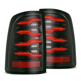 LUXX-Series Smoke Lens, Black-Red Housing LED Tail Lights w/ Sequential Turn Signal