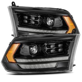 AlphaRex Alpha Black Housing, Clear Lens PRO-Series 5th Gen 2500 Style Projector Headlights With Sequential Turn Signal