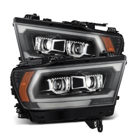 PRO-Series Clear Lens, Black Housing LED Projector Headlights w/ Sequential Turn Signal