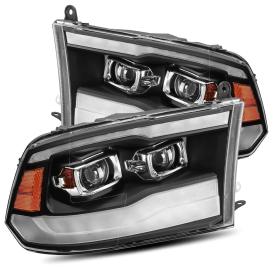 AlphaRex Black Housing, Clear Lens PRO-Series G2 Projector Headlights With Sequential Turn Signal
