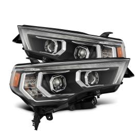 PRO-Series Clear Lens, Black Housing LED Projector Headlights w/ Sequential Turn Signal