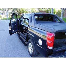  2007-2014 Cadillac Escalade AMP Research 6.25" PowerStep Cab Length Black Running Boards