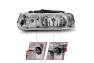 Anzo Driver and Passenger Side Crystal Headlights (Chrome Housing, Clear Lens) - Anzo 111011