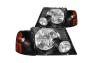 Anzo Driver and Passenger Side Crystal Headlights With Corner Lights (Black Housing, Clear Lens) - Anzo 111071