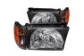 Anzo Driver and Passenger Side Crystal Headlights (Black Housing, Clear Lens) - Anzo 111077