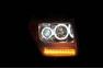 Anzo Driver and Passenger Side G2 Projector Headlights with CCFL Halo (Chrome Housing, Clear Lens) - Anzo 111144