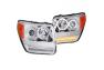 Anzo Driver and Passenger Side G2 Projector Headlights with CCFL Halo (Chrome Housing, Clear Lens) - Anzo 111144
