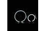 Anzo Driver and Passenger Side 1PC Crystal Headlights With CCFL Halo (Black Housing, Clear Lens) - Anzo 111152
